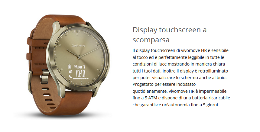 OROLOGIO GARMIN VIVOMOVE HR ROSE' REF. 010-01850-06