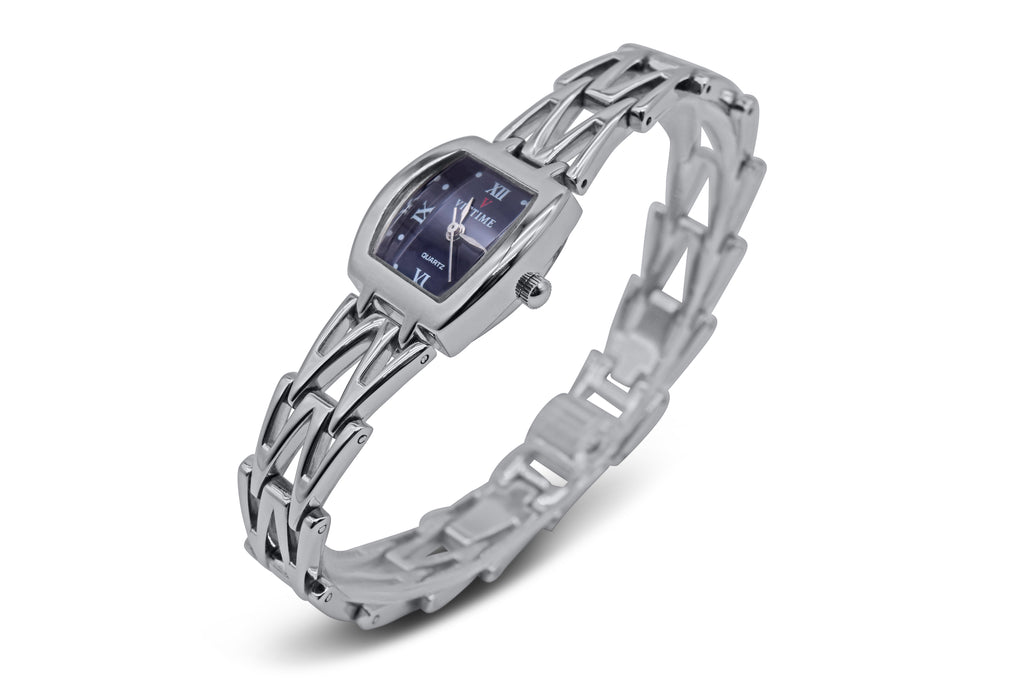 OROLOGIO VICTIME DA DONNA CON BRACCIALE IN ACCIAIO