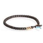 BRACCIALE DAD IN ORO ROSSO 9KT E CORNETTO AZZURRO