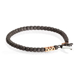 BRACCIALE DAD IN ORO ROSSO 9KT E CORNETTO BIANCO