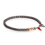 BRACCIALE DAD IN ORO ROSSO 9KT E CORNETTO ROSSO