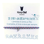 Keep Out BRACCIALE FILO DELL'AMICIZIA