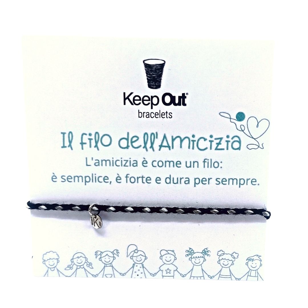 Keep Out BRACCIALE FILO DELL'AMICIZIA