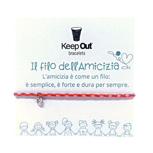 Keep Out BRACCIALE FILO DELL'AMICIZIA