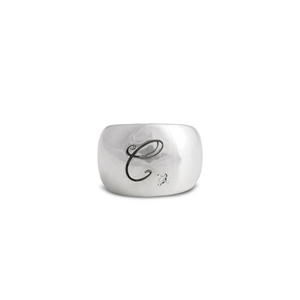 ANELLO FASCIONE IN ARGENTO NUMERI E PAROLE COLLECTION Ref. AN35A