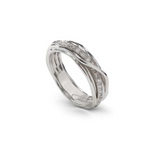 ANELLO FILODELLAVITA CLASSIC COLLECTION 7 FILI ARGENTO 925 E DIAMANTI BIANCHI Ref. AN7ABT 