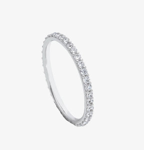 ANELLO ETERNITY IN ORO BIANCO E DIAMANTI