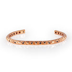 BRACCIALE WATT PICCOLO ORO ROSSO 9 KT E 7 DIAMANTI BLACK.