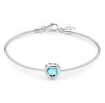 BRACCIALE MISS ITALIA 21 BRACCIALE RIGIDO ARGENTO E TOPAZIO AZZURRO BRD926