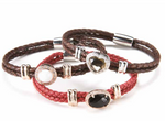 BRACCIALE PELLE DONNA SOVRANI LOVER LINE ref. J877S CUORE BLU 