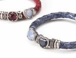 BRACCIALE DONNA PELLE NERO OVALE SOVRANI LOVERLINE ref. J870L