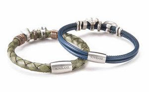 BRACCIALE DONNA PELLE NERO OVALE SOVRANI LOVERLINE ref. J870L