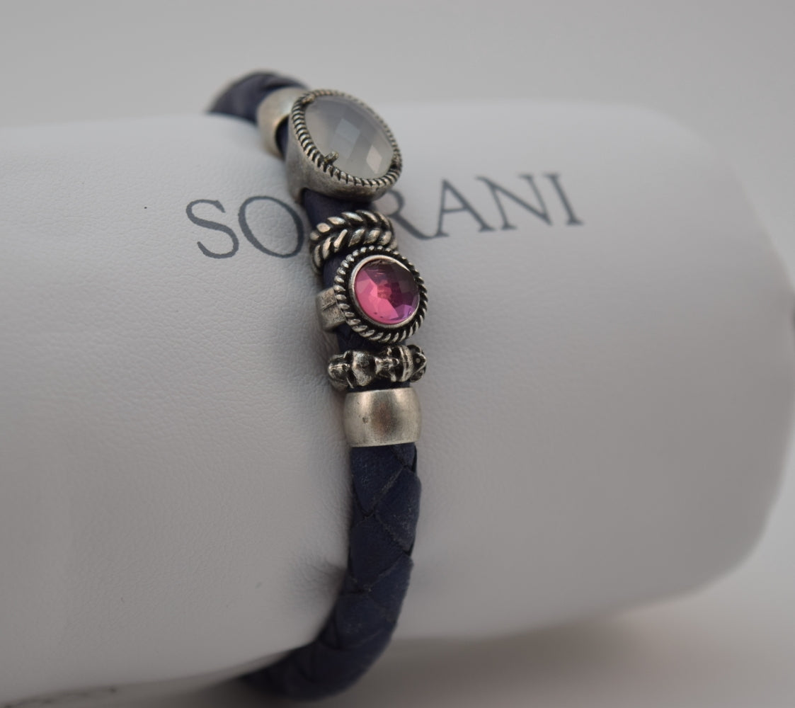BRACCIALE PELLE DONNA OVALE BIANCO SOVRANI LOVER LINE rerf. J872L