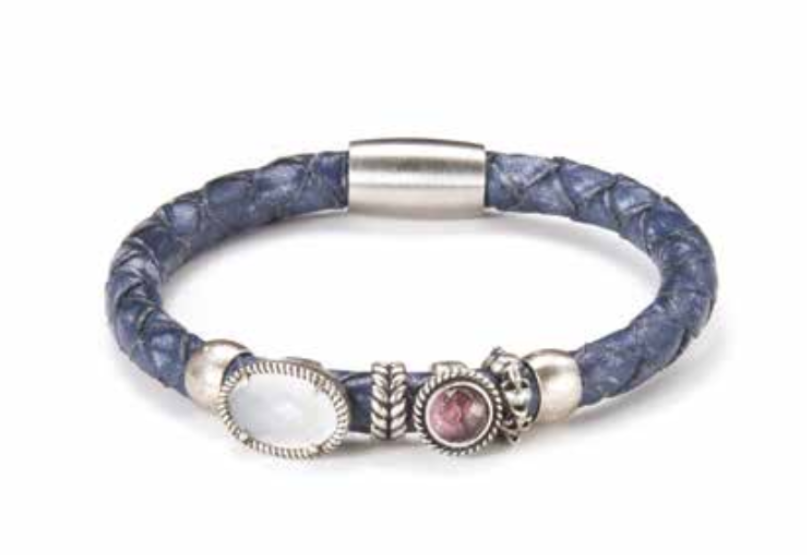 BRACCIALE PELLE DONNA OVALE BIANCO SOVRANI LOVER LINE rerf. J872L