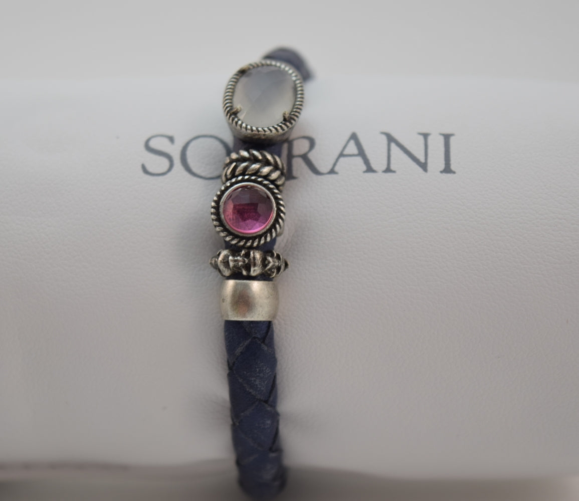 BRACCIALE PELLE DONNA OVALE BIANCO SOVRANI LOVER LINE rerf. J872L