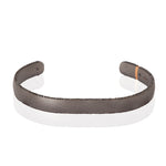 BRACCIALE RIGIDO LINEA MINIMAL IN TITANIO, ORO ROSSO 18 KT E 180 DIAMANTI BLACK