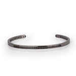 BRACCIALE UOMO IN ORO BIANCO 9 KT BRUNITO CON 31 DIAMANTI BLACK.