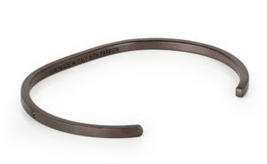 BRACCIALE UOMO IN TITANIO, E 9 DIAMANTI BLACK.