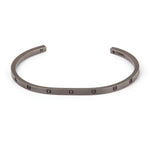 BRACCIALE UOMO IN TITANIO, E 9 DIAMANTI BLACK.