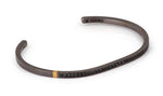 BRACCIALE  RIGIDO IN TITANIO,ORO ROSSO E  31 DIAMANTI BLACK.