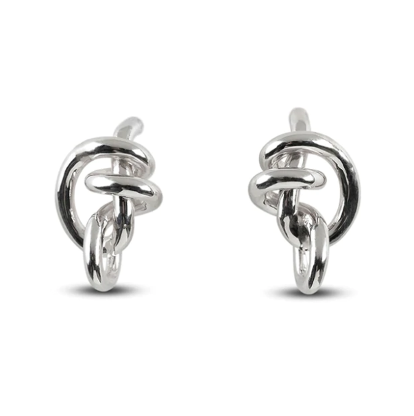 ORECCHINI NODI D'AMORE IN ARGENTO Ref. OR130A