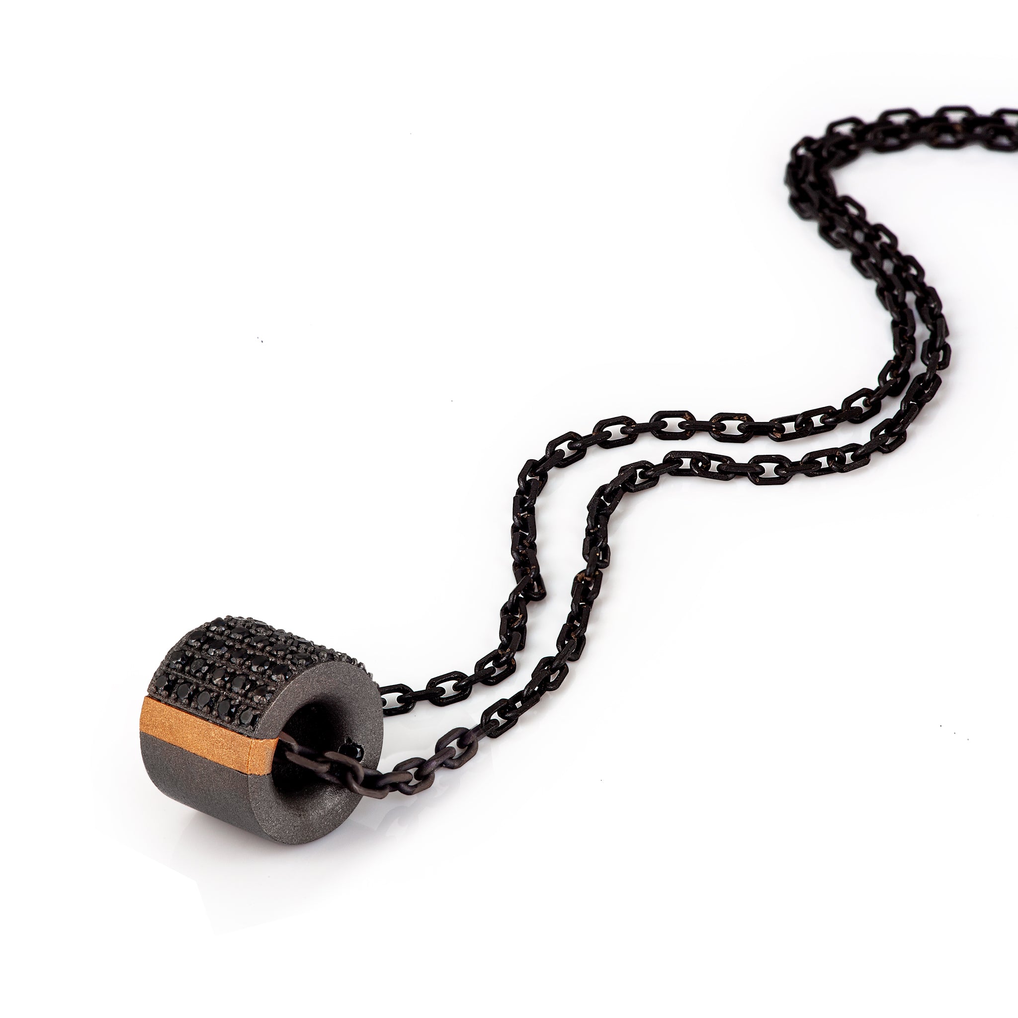 Collana Uomo Catena A Nodo - Acciaio Inox 316L Nero/Oro/Argento - Lunghezza 40-65 Cm Con Chiusura A Moschettone - Foto 14