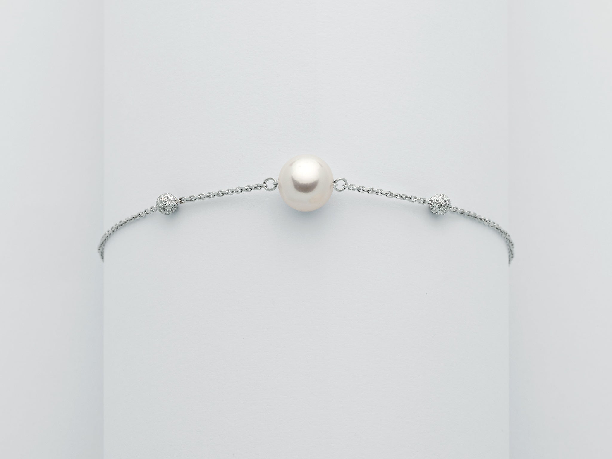 BRACCIALE MILUNA PERLE E SFERE DIAMANTATE