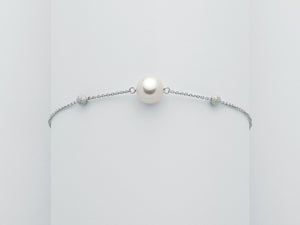 BRACCIALE MILUNA PERLE E SFERE DIAMANTATE