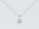 CATENINA CON CIONDOLO IN ORO BIANCO, PERLA E DIAMANTI PCL3124