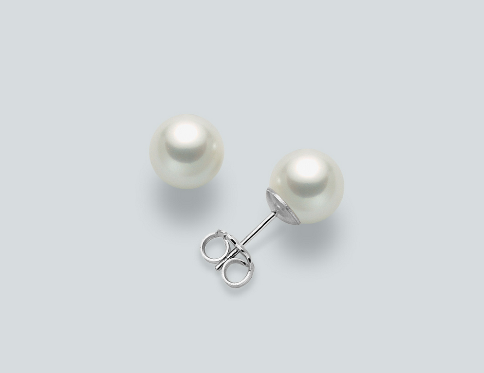 ORECCHINI IN ORO BIANCO E PERLE