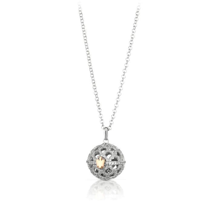 COLLANA ROBERTO GIANNOTTI CHIAMA ANGELI IN ARGENTO E ZIRCONI Ref. SFA111