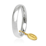FEDE NUZIALE ITALIANA COMODA ORO BIANCO gr. 6,35